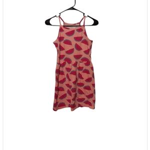 Carters Girls Watermelon Tank Dress Size 14/14A Pink Summer Spring Sleeveless
